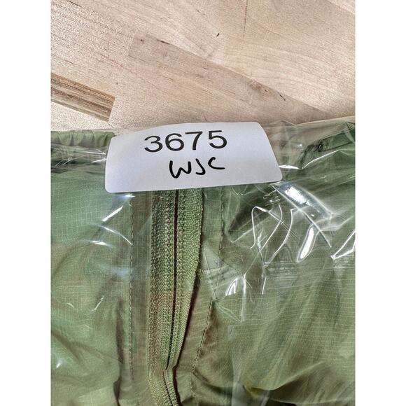 L.L. Bean Green Hooded Nylon Light Weight Jacket Women's Size Small Rain Jacket - Picture 8 of 8